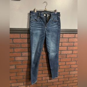American Eagle (ae) next level high waisted jegging | dark atlantic | 10 long